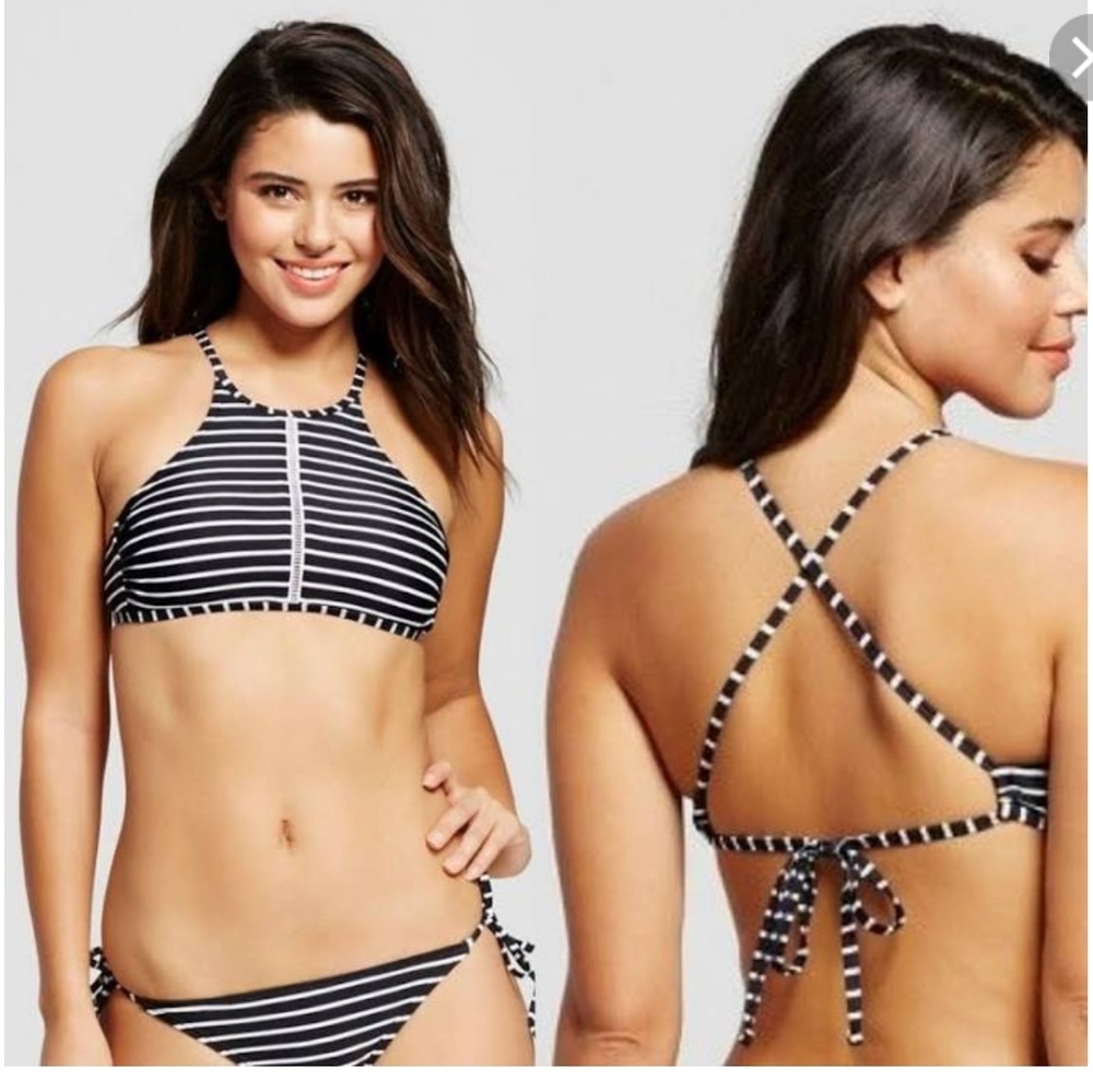 Xhilaration high neck bikini top
